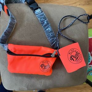 PINK fanny pack and koozie combo